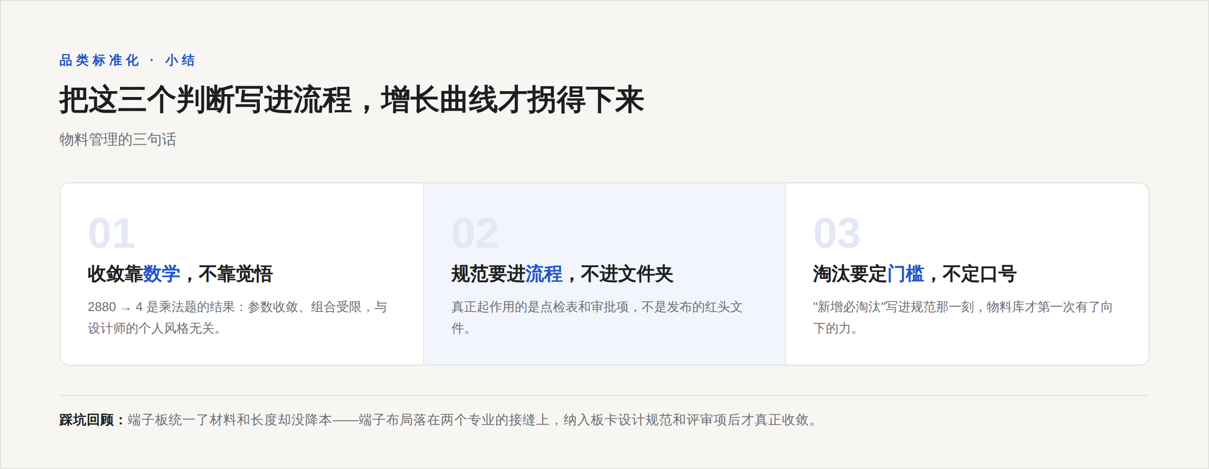 金句卡:收敛靠数学,不靠觉悟